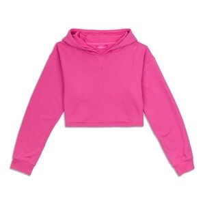 Lululemon Pink All Yours Cropped Hoodie Sweatshirt Sz  4